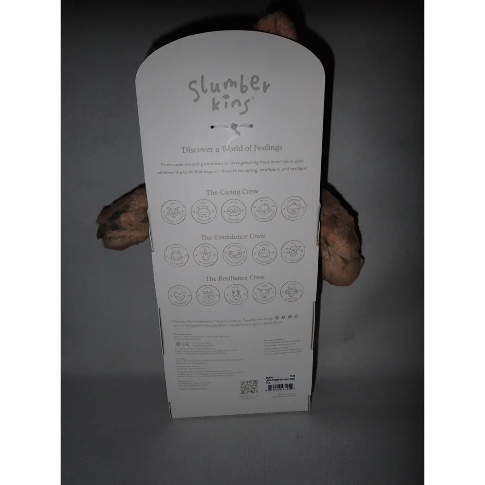 Slumberkins Woodland Fox Kin Plush Stuffed Animal Book Set Family Change 14